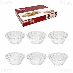 KAVEH ELİNOR 6 LI CAM KASE 1*8