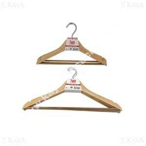 BALSA AHŞAP ASKI 3 LÜ 1*33