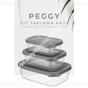 FOLLY SAKLAMA KABI PEGGY SIĞ SET 3 LÜ 2 SET 400-670-1200 ML 1*24
