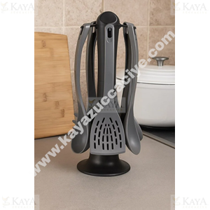 BRİLLANT SERVİS SETİ SOFT GRİ RENGİ STANDLI 1*24