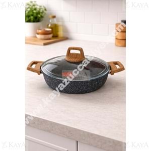 BRİLLANT TENCERE ALPHA GRANİT BASIK 24 CM 1*4