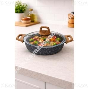 BRİLLANT TENCERE ALPHA GRANİT BASIK 26 CM 1*4