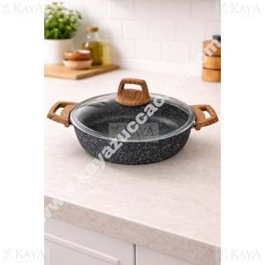 BRİLLANT TENCERE ALPHA GRANİT BASIK 28 CM 1*4