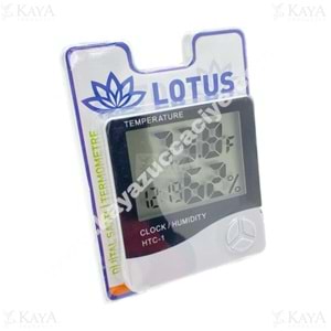 BZD LOTUS DİJİTAL SAATLİ TERMOMETRE DERECE LTS-3273 1*150