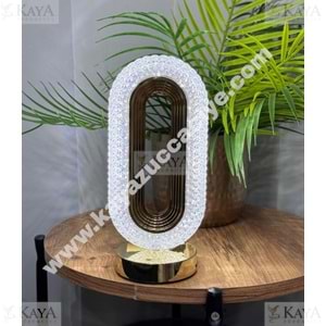 CH LED MASA LAMBASI KRİSTAL ELMAS MODEL OVAL 1*40