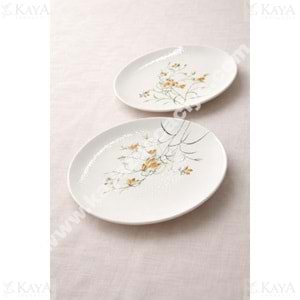 ALİNA HOME SARI ÇİĞDEM YUVARLAK SERVİS 26,5 CM 1*12