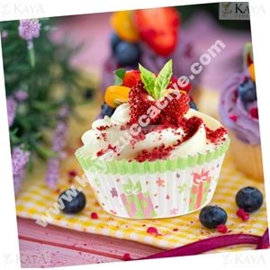 BZD IVORY KEK KALIBI DESENLİ MUFFİN KEK KAPSÜLÜ 75 Lİ 1*12