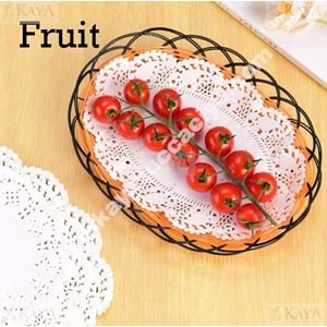 BZD IVORY DANTEL SUNUMLUK OVAL 21x32 CM 36 LI 1*12