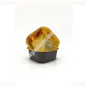BZD IVORY KEK KALIBI MUFFİN GOLD KARE KEK KAPSÜLÜ 50 Lİ 1*100