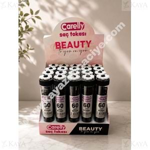 CARELLY SAÇ TOKASI SİYAH BEZ TOKA 60 LI 8426 1*20