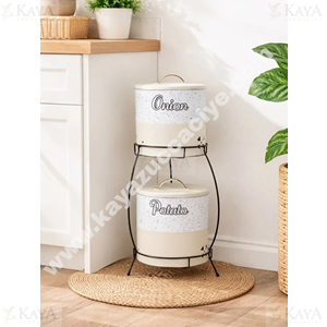 DECOREV PATATES SOĞANLIK METAL 2 Lİ STANDLI 1*6