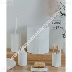 DECOREV BANYO SETİ 5 PARÇA BEYAZ 1*1