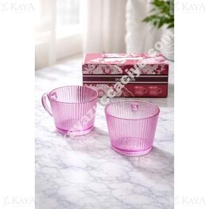 DİAMONDS CAM2 Lİ JUMBO RENKLİ KUPA HEDİYE KUTULU 1*24