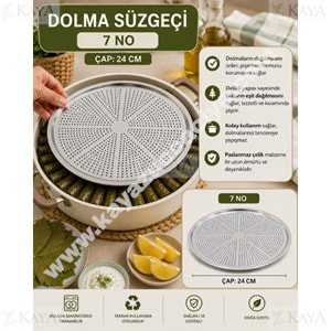 ZEN LİFE KROM DOLMA SÜZEK 7 NO 24 CM 1*50