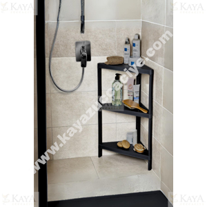 DEMPA MODÜLER TREND ÜÇGEN RAF ÜNİTESİ 3 KATLI SİYAH 1*8