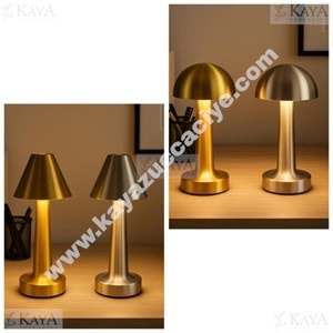 EGE MASA LAMBASI DOKUNMATİK LED ABAJUR DÜZ-MANTAR 1*40