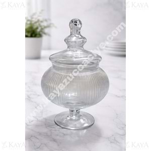 EGE LA CUPPA DRAJELİK AURETTA KAPAKLI CAM ÇİZGİLİ 33 CM 1*6