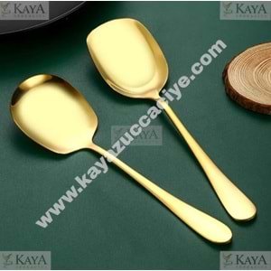 ENF GOLD METAL SERVİS KAŞIK ÇELİK 21 CM 1*20