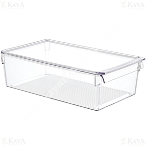 EMHOUSE ORGANİZER TALL CLEAR KAPAKLI 36x20 CM