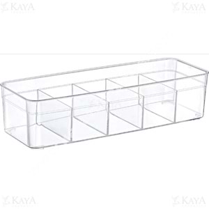 EMHOUSE CLEAR 5 BÖLMELİ KÜÇÜK ORGANİZER 30X11X7,5 CM 1*12
