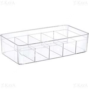 EMHOUSE CLEAR 5 BÖLMELİ ORTA ORGANİZER 30X16X7,5 CM 1*12