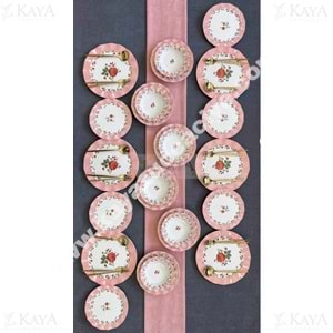 ALİNA HOME ERS 24 PARÇA YUVARLAK YEMEK SETİ 1*1