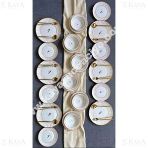 ALİNA HOME YEMEK SETİ 24 PARÇA YUVARLAK YEMEK SETİ 1*1