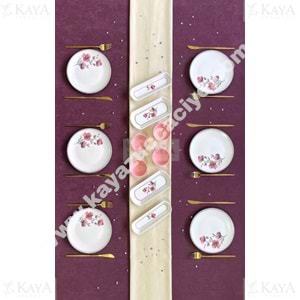ALİNA HOME 14 PARÇA YUVARLAK FERRERO MODEL KAHVALTI SETİ 1*1