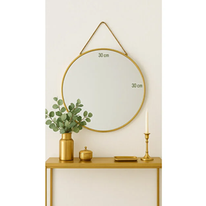 GLD AYNA DEKORATİF ASILABİLİR GOLD YUVARLAK 30 CM 1*24