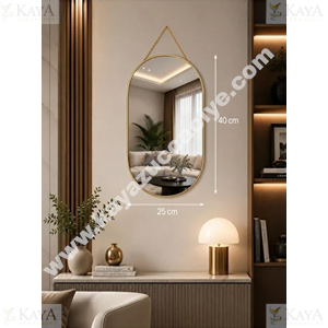 GLD AYNA DEKORATİF ASILABİLİR GOLD OVAL 40 CM 1*24
