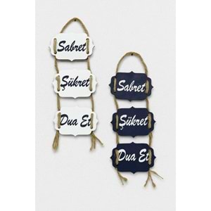 GLS İPLİ UV BASKI MİNİ SABRET ŞÜKRET DUA ET 6x11 CM 1*20