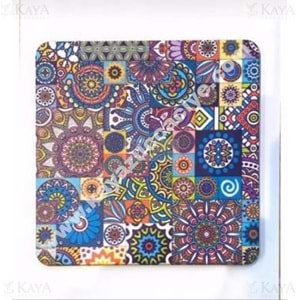 GLS AHŞAP KARE NİHALE DİJİTAL BASKILI 18x18 CM