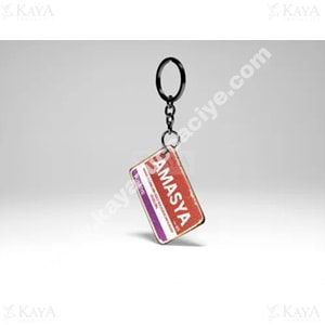 GLS AHŞAP ANAHTARLIK AMASYA İL BASKILI