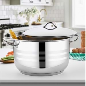 GÜLSAN ÇELİK DERİN TENCERE 30 CM MEGA 1*3