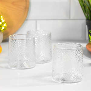 DİAMONDS MEŞRUBAT BARDAĞI CAM NOKTA DESEN 3 LÜ 1*24