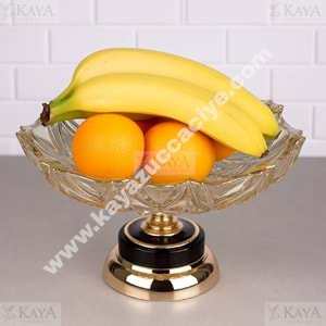 CNM CAM AYAKLI YUVARLAK KÜÇÜK SUNUMLUK ESKİTME 12x19 CM 1*14