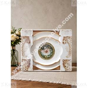 İSRA LUX BEYAZ TEPSİ 2 Lİ PERA 36x27,5 - 48x37,5 CM 1*12