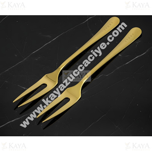 BZD IVORY ÇELİK SERVİS GOLD ÇATAL 27 CM 1*24