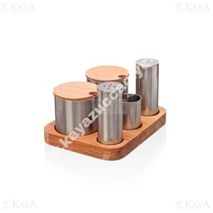 KISMET METAL BAHARATLIKLI VE TUZLUK TAKIMI 5 Lİ