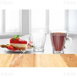 KRD CAM ACADİA 6 LI KULPLU BARDAK 1*8