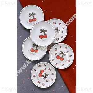 ALİNA HOME KİRAZ YUVARLAK TATLI TABAĞI 16 CM 1*20