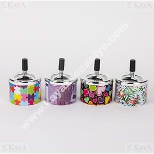 KSV ASHTRAY METAL BAS-AÇ YUVARLAK KÜLLÜK 1*120