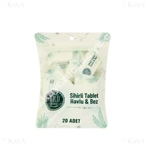 KRD SİHİRLİ TABLET HAVLU & BEZ 20 Lİ 1*100