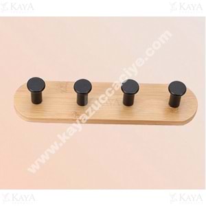 KRD BAMBU 4 LÜ OVAL YAPIŞKANLI ASKILIK 1*12