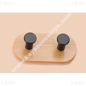 KRD BAMBU 2 Lİ OVAL YAPIŞKANLI ASKILIK 1*20