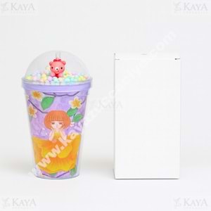 KRD PİPETLİ BARDAK AKRİLİK DESENLİ 1*60