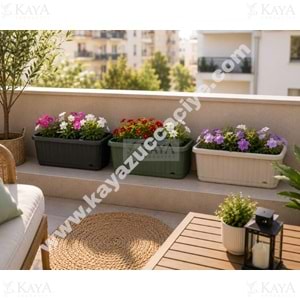 KARASU SAKSI ZERAF BALKON SAKSI 2 NO 7.5 LT 44x17.5x15 CM 1*12