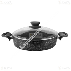 LAVONNİ DİEZ GRANİT BASIK TENCERE EZME BAKALİT KULP 28 CM 1*4