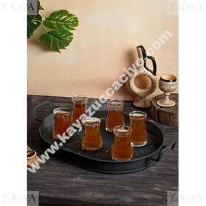 EGE METAL LOTUS TEPSİ 40 CM OVAL KULPLU 1*12