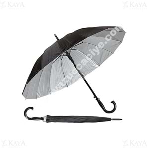 LRN NÜANS ŞEMSİYE 16 TEL SİYAH BASTON ŞEMSİYE 1*60